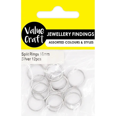 16mm Silver Colour Split Rings